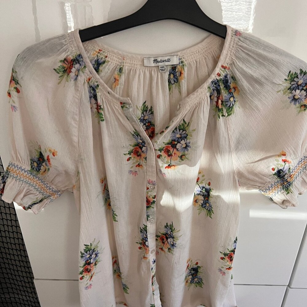 Madewell Floral Print Shirt